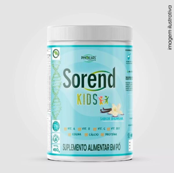 SOREND KIDS SABOR BAUNILHA 450g - PHOLIAS